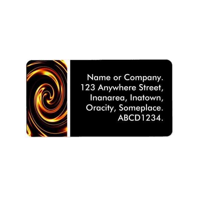 Swirl III Adressetikett (Framsidan)