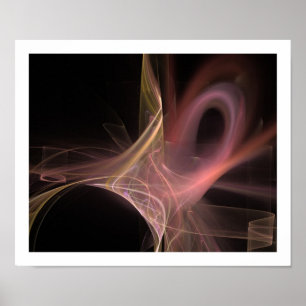 SWIRL IN SOFT ANTIQIE ROSA LILA POSTER