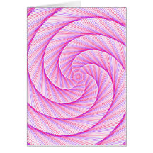 Swirl-kort för lila-Rosa