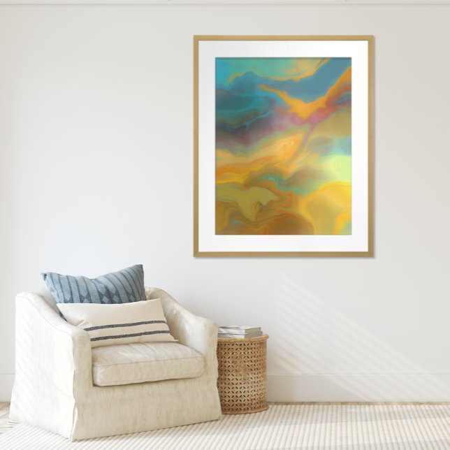 Swirl - målning av marmorerad Abstrakt Poster (Skapare uppladdad)