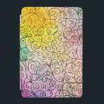 Swirl Mönster Abstrakt, vit, färgstark iPad Mini Skydd<br><div class="desc">Förstora alla produkter med den här vita regnbågssnurrens utformning med en lekfull blandning av handritad linjer över en mjuk, övertonad vattenfärgsbakgrund. Den glatta blandningen av dynamiskt färg - från soliga gulter och nyp till lugnande blues och gröntar - gör mönster perfekt för konstnärliga presenter, barntillbehör, hemdekanter och modeer från roligt....</div>