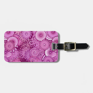 Swirl mönster, lila, rosa, plommon, lilac bagagebricka