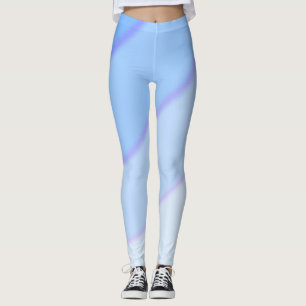 Swirl mönster pastel ombre Blue Leggings
