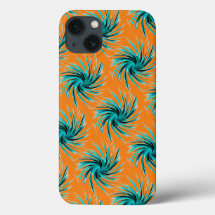 Swirl Mönster - Teal Grönt Blue Orange Gult