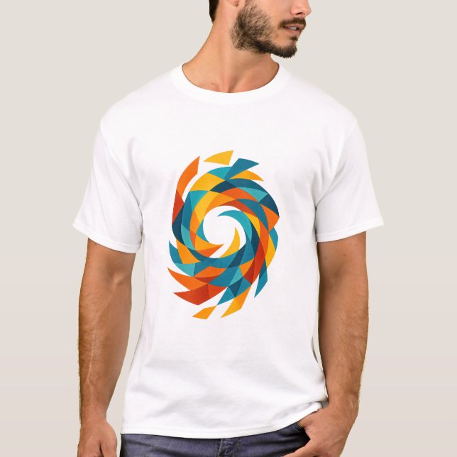 Swirl of Färg T Shirt (Framsida)