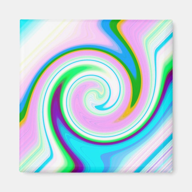 Swirl Pastel Magnet (Framsidan)