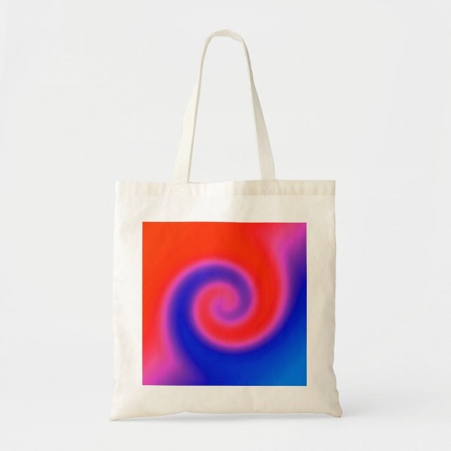 Swirl Red Blue Tygkasse (Framsidan)