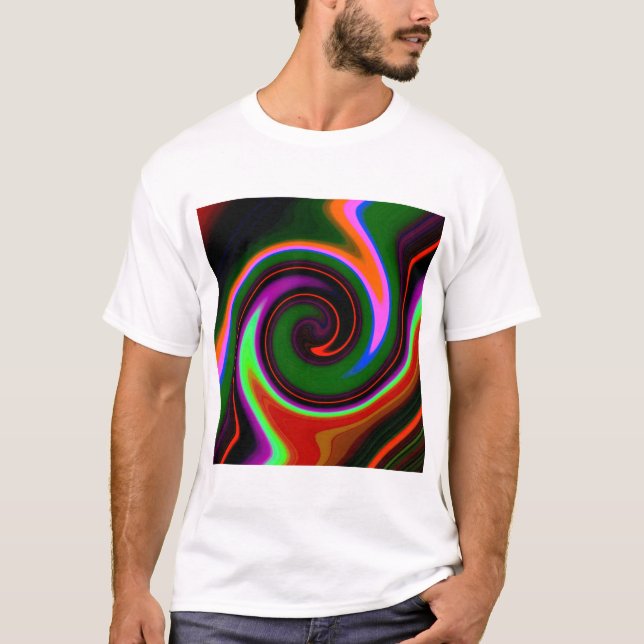 Swirl Retro T Shirt (Framsida)