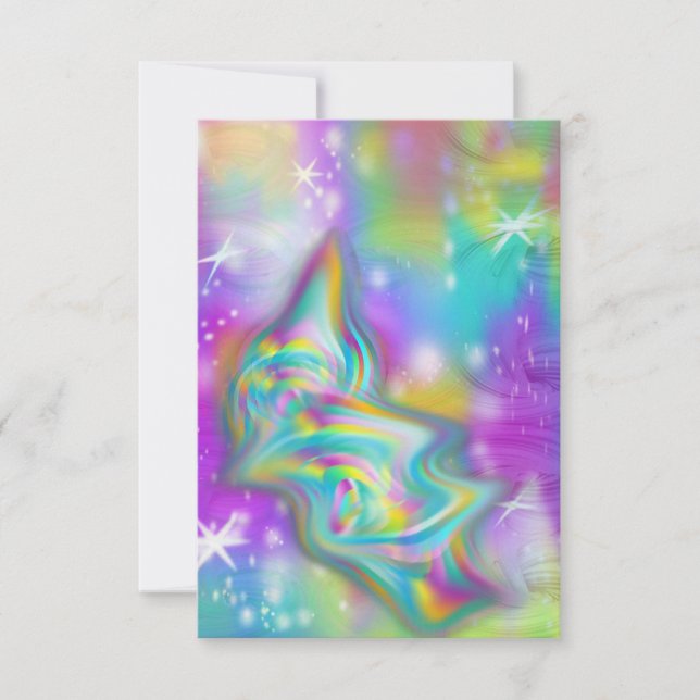 Swirl Slime Galaxy Inbjudningar (Framsida)