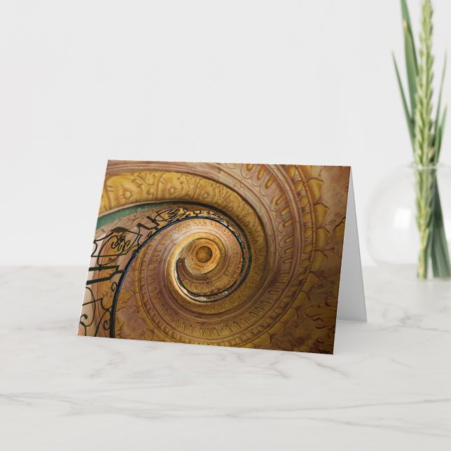 Swirl Staircase Mönster Kort (Framsida)