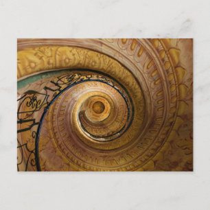 Swirl Staircase Mönster Vykort