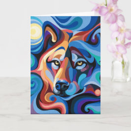 Swirl Swirl Spirits Varg Foleting Card Wildlife Kort