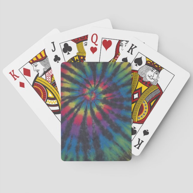 Swirl Tie Dye Bicycle Uppspelningskort Spel Kort (Baksidan)