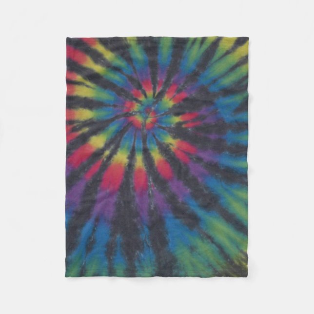 Swirl Tie Dye Fleece Blanket (Framsidan)