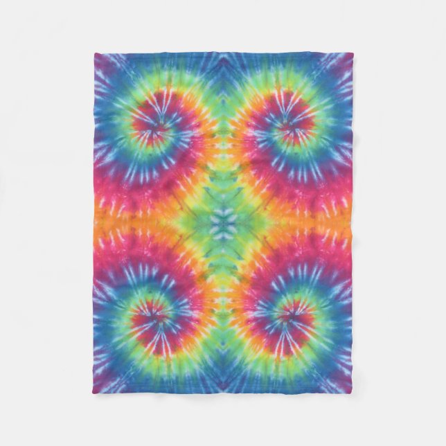 Swirl Tie Dye Fleecefilt (Framsidan)