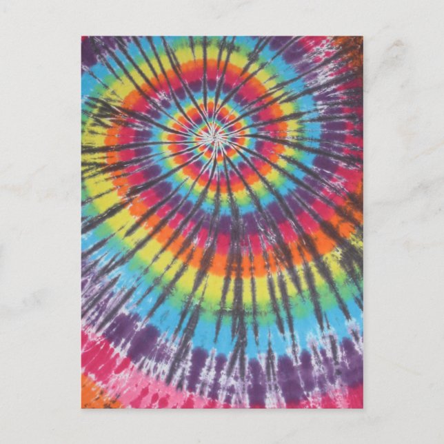 Swirl Tie Dye Helg Vykort (Framsida)