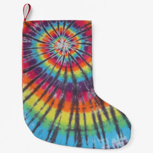 Swirl Tie Dye Liten Julstrumpa
