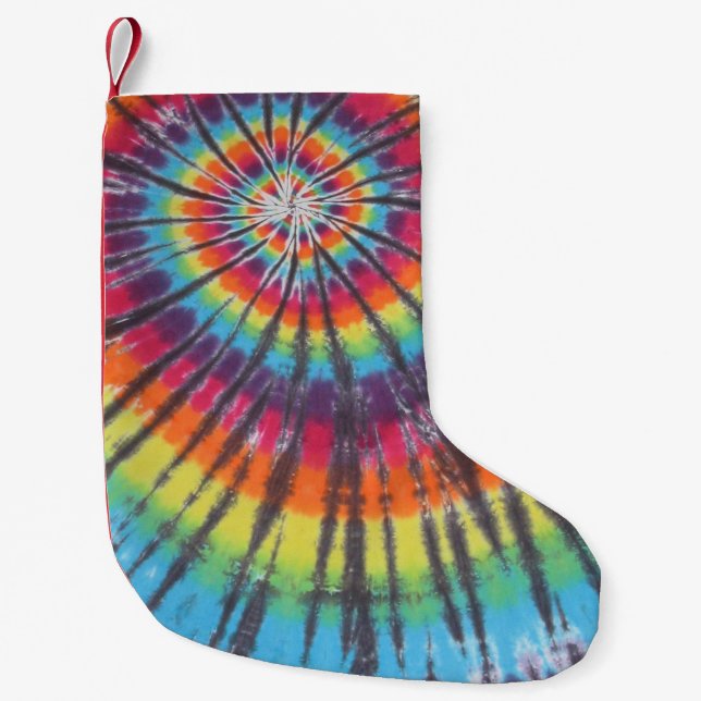 Swirl Tie Dye Liten Julstrumpa (Framsidan)
