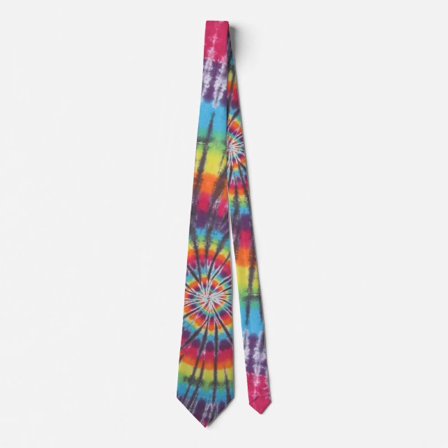 Swirl Tie Dye Necktie Slips (Framsida)