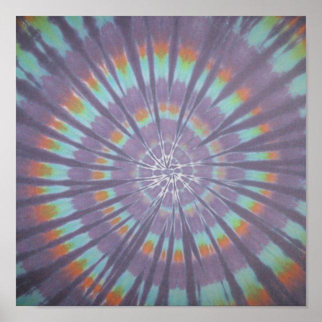 Swirl Tie Dye Poster (Framsidan)