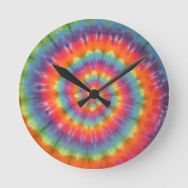 Swirl Tie Dye Rund Klocka