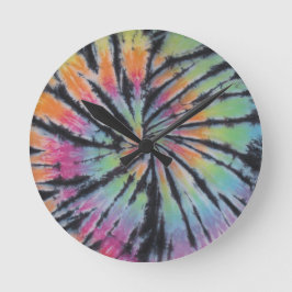 Swirl Tie Dye Rund Klocka