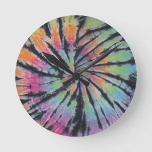 Swirl Tie Dye Rund Klocka