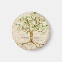 Swirl Träd Roots Antiqued Personlig Namn Heart