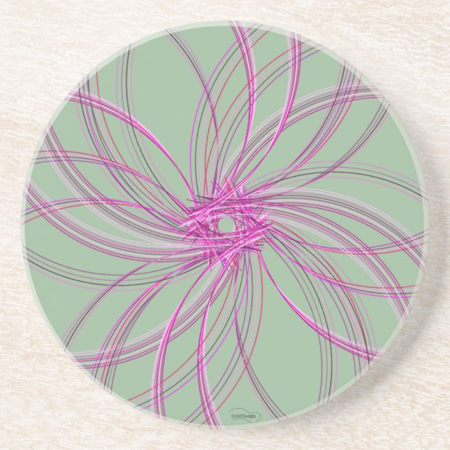 Swirl Underlägg Biet1 Rosa Sandsten (Framsidan)