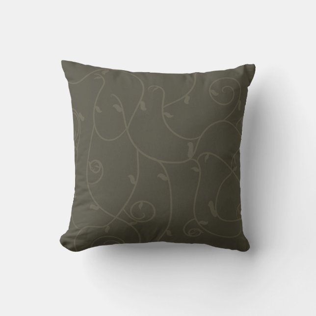Swirled Black American MOJO Pillow Kudde (Framsida)