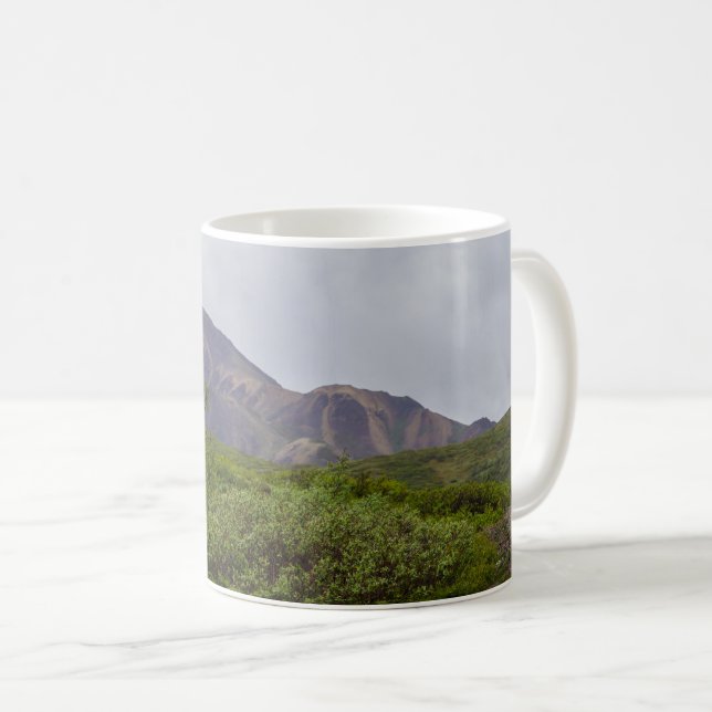 Swirled bläddring i Denali-kaffe Mugg (Framsida höger)