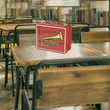 Swirled Music Personals Trumpet Teckning | INITIAL