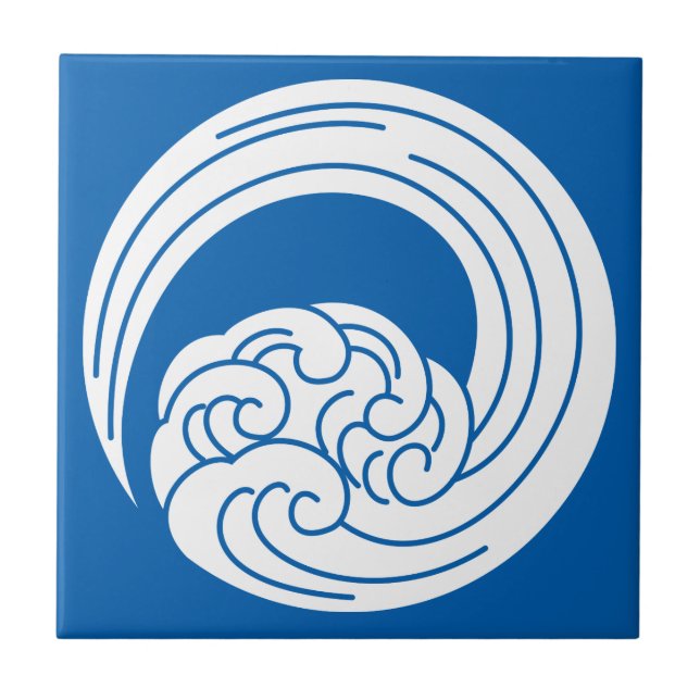 Swirled vinkarare kakelplatta (Framsidan)