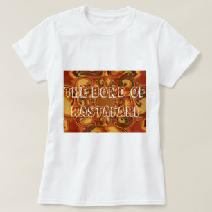 Swirling Abstrakt orange-, brun- och grönt-toner T Shirt