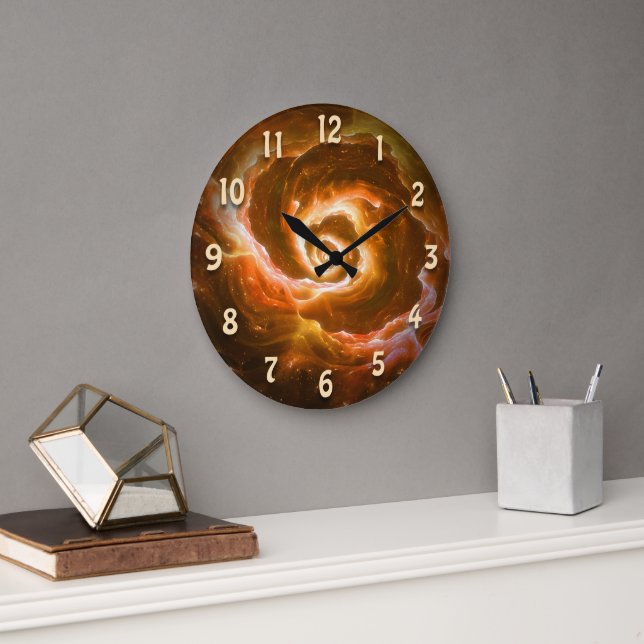 Swirling av alienblob med glödeffekt stor klocka (Kontor)