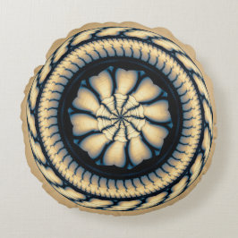 Swirling av modern, rund ornament rund kudde