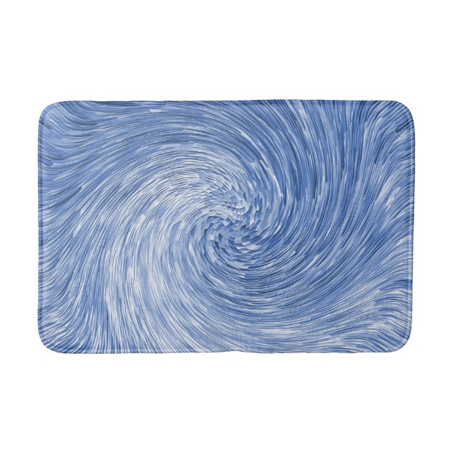 Swirling Blue..... Badrumsmatta (Framsidan)