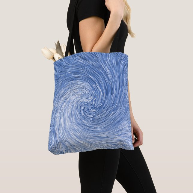 Swirling Blue...... Tygkasse (Närbild)