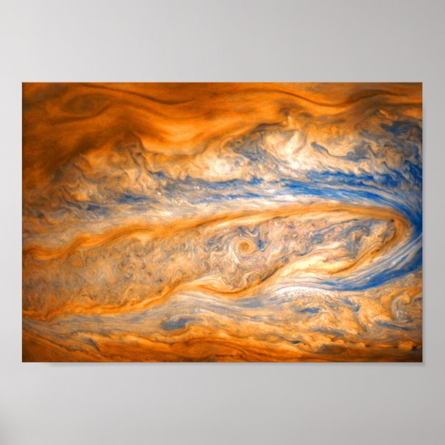 Swirling Clouds of Jupiter Poster (Framsidan)