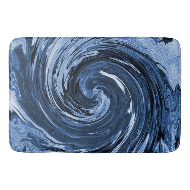 Swirling Curling-våg.. Badrumsmatta (Framsidan)