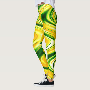 Swirling Daffodils..... Leggings