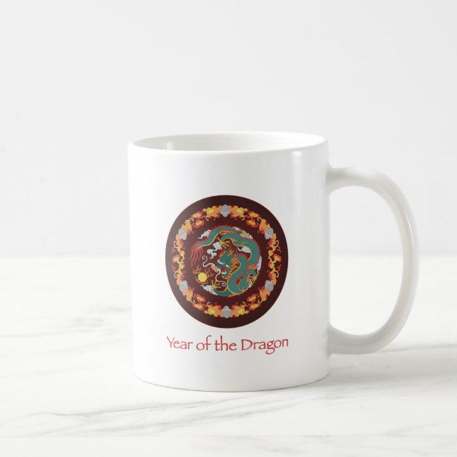 Swirling Dragon Kaffemugg (Höger)
