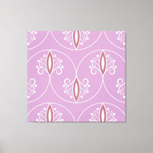 Swirling Elegance: Vintage Geometric Canvastryck