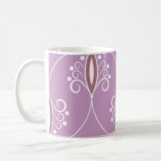 Swirling Elegance: Vintage Geometric Kaffemugg
