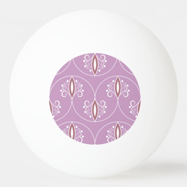 Swirling Elegance: Vintage Geometric Pingisboll (Framsidan)