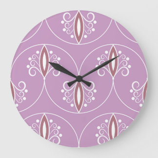 Swirling Elegance: Vintage Geometric Stor Klocka