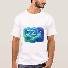 Swirling Färg DZD Logotyp T Shirt