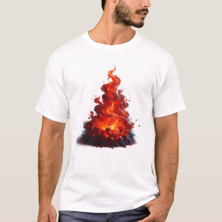 Swirling Flame Art T Shirt