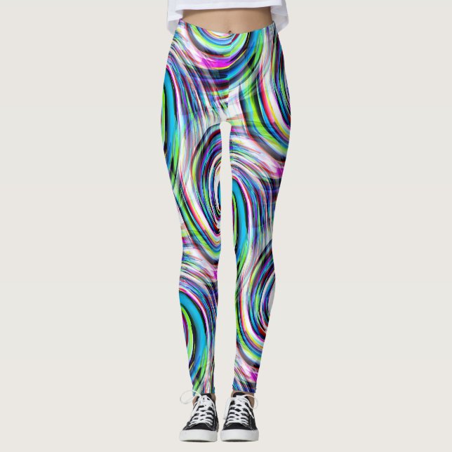 Swirling genom.. leggings (Framsida)