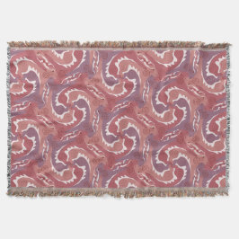 Swirling Hares Tesselation Mjuk Grönt T Blanket 8 Filt